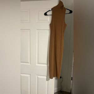 Sleeveless Tan Dress